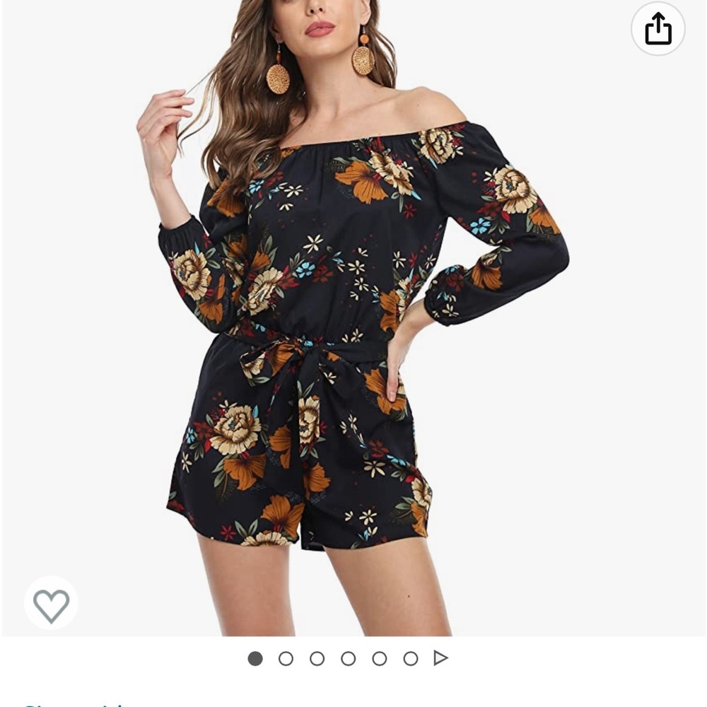 Women’s off the shoulder romper/ jumpsuit XL